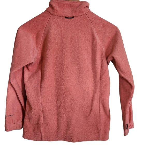 Columbia interchange  pink fleece long sleeves zip-up girls coat sweater - Picture 6 of 13